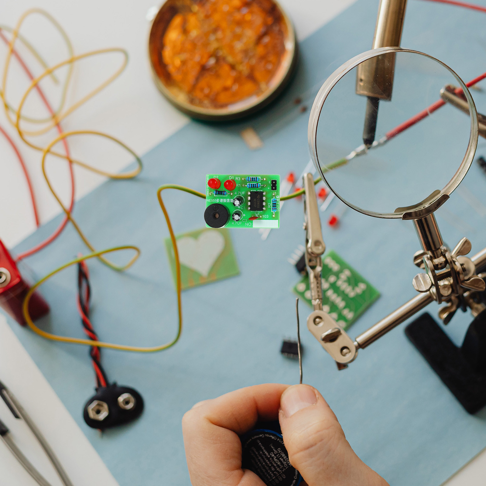 Diy Electronics Kits For Beginners - 5Set Soldering Training Kit Welding Practice