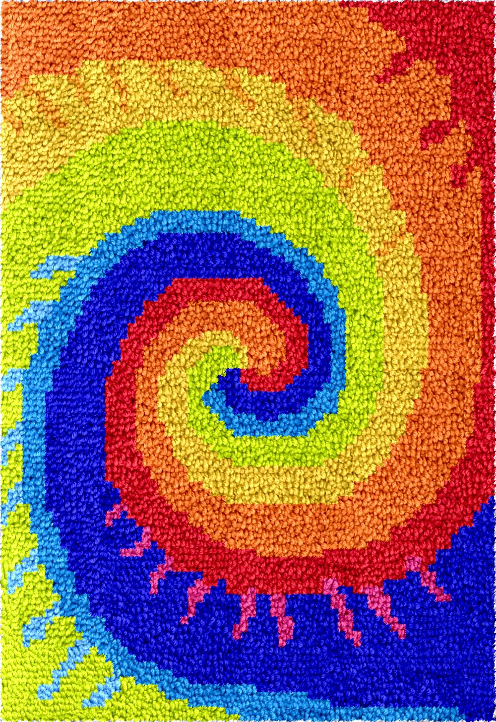 Hobby Diy Electronics Kit - Rainbow large Diy Latch hook rug