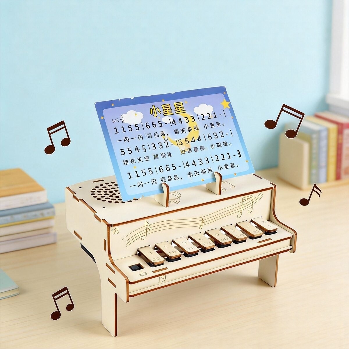 Diy Electronics Kids - DIY Wooden Electronic Piano Model STEM