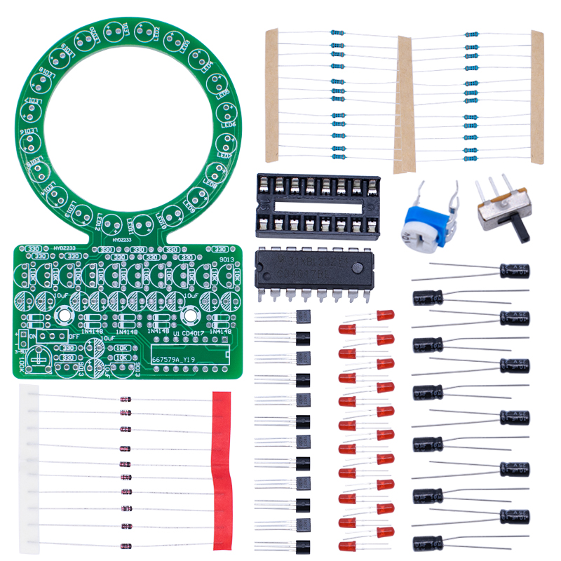 CD4017 Ring Gradient LED Flowi - Diy Electronics Projects For Students 评论和价格