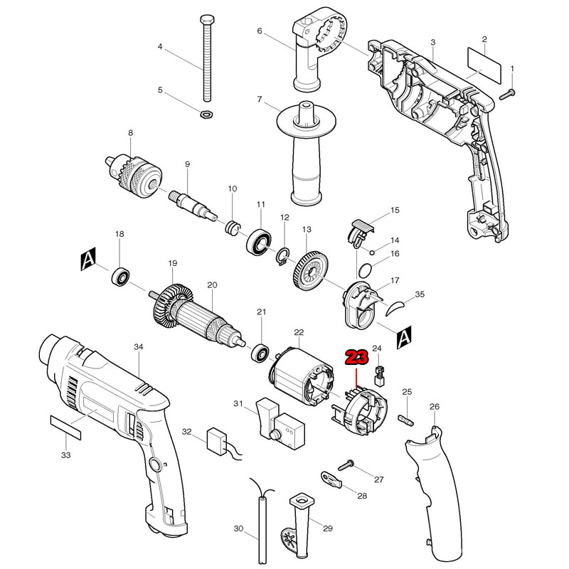 Brush Holder Replace For Makit - Makita Drill Hp1640 评论和价格