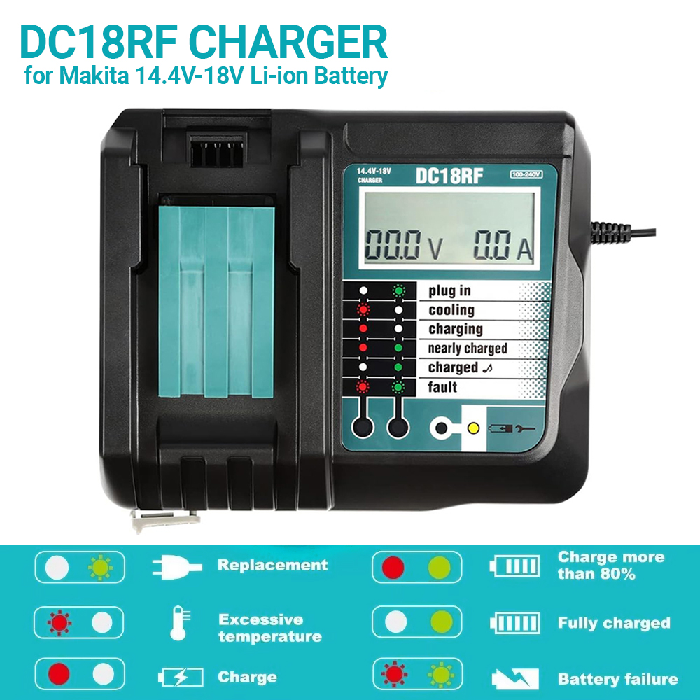 DC18RF Li-ion Super Fast Charg - Makita Drill Hp1640 评论和价格
