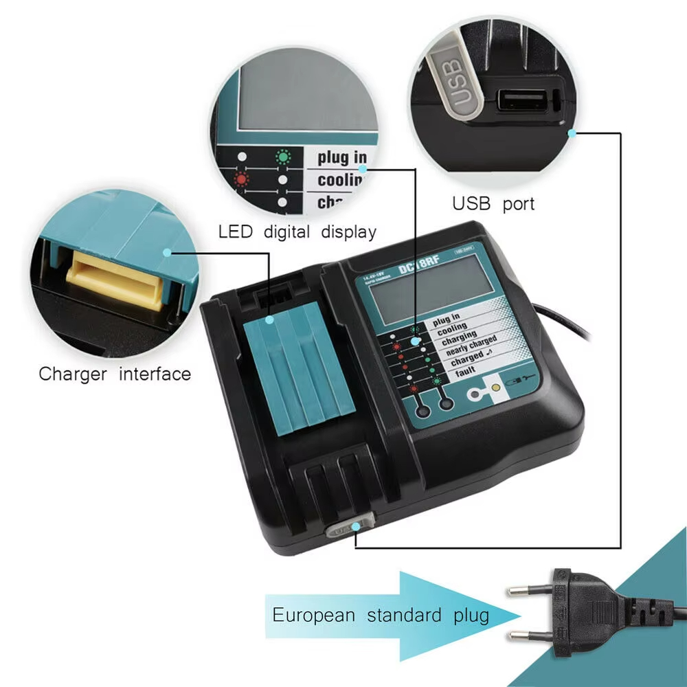 DC18RF Li-ion Super Fast Charg - Makita Drill Hp1640 评论和价格