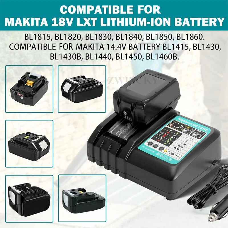 DC18RC Li-ion Battery 3A Car C - Makita Drill Hp1640 评论和价格