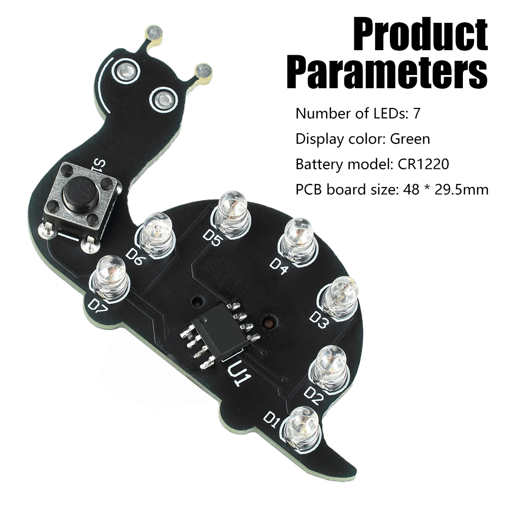 Snail LED Flowing Light Solder - Diy Electronics Kits For Beginners 评论和价格
