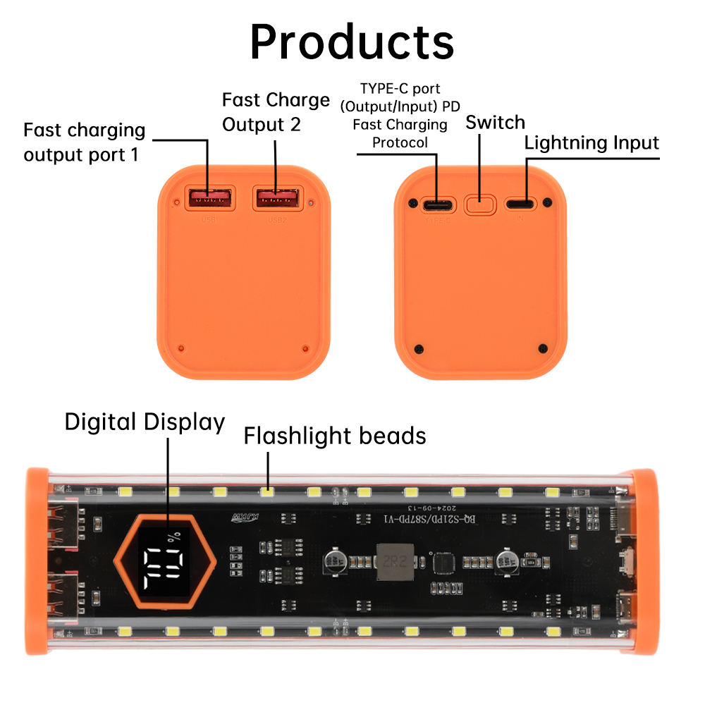8*21700 Battery Case 22.5W Fas - Diy Electronics Hobby 评论和价格