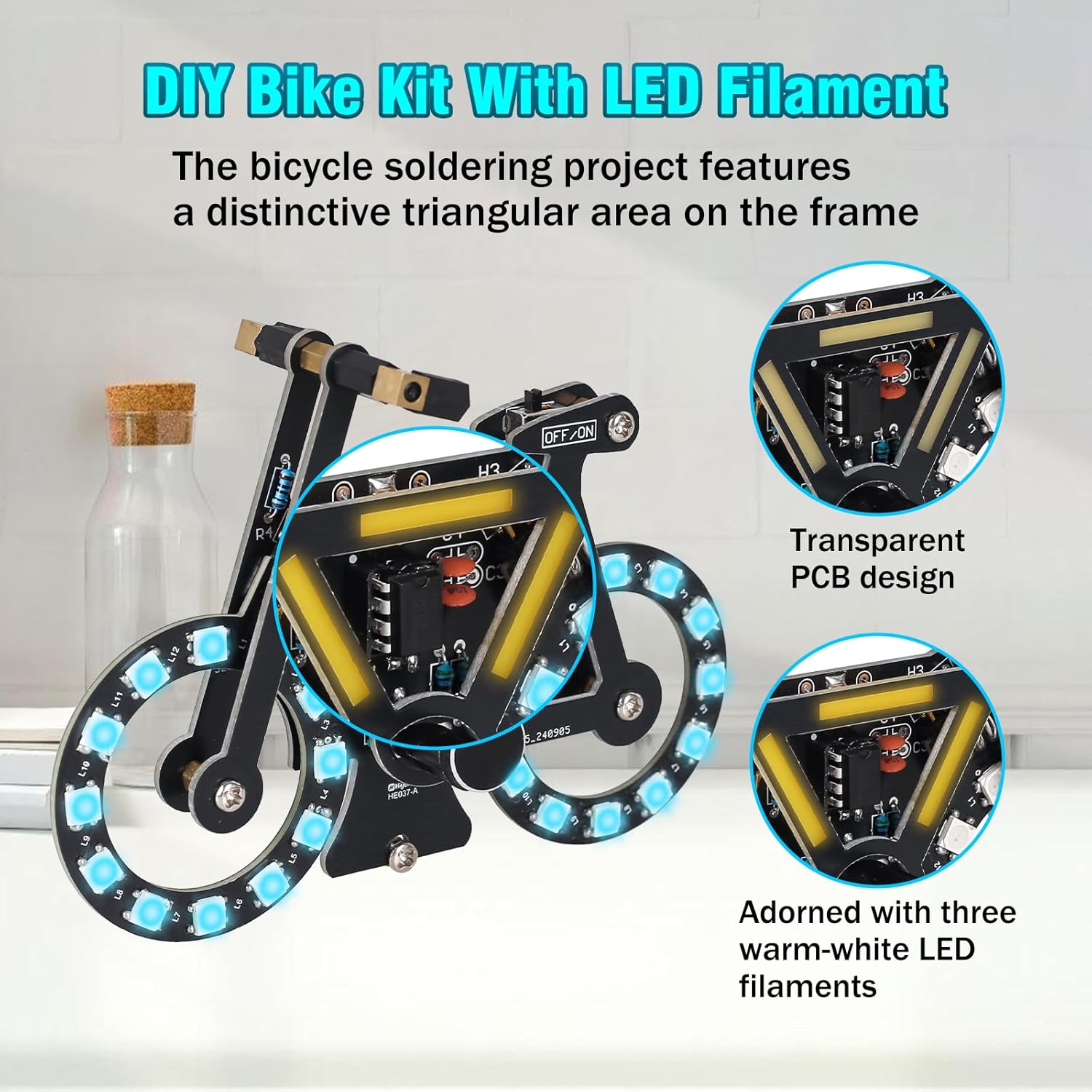 DIY Bike Soldering Project Kit - Diy Electronics Gifts 评论和价格