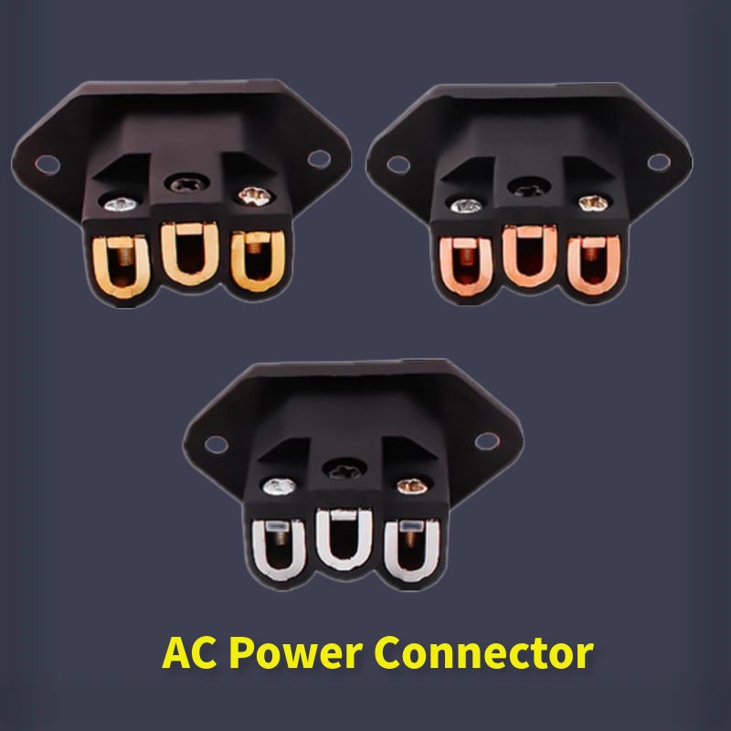 3 Pin AC Power Connector Audio - Diy Electronics Audio 评论和价格