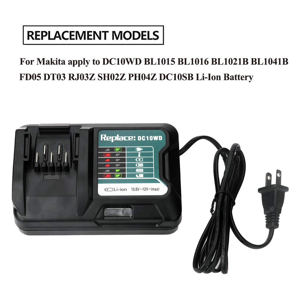 DC10WD Charger for Makita Batt - Makita Drill Hp1640 评论和价格