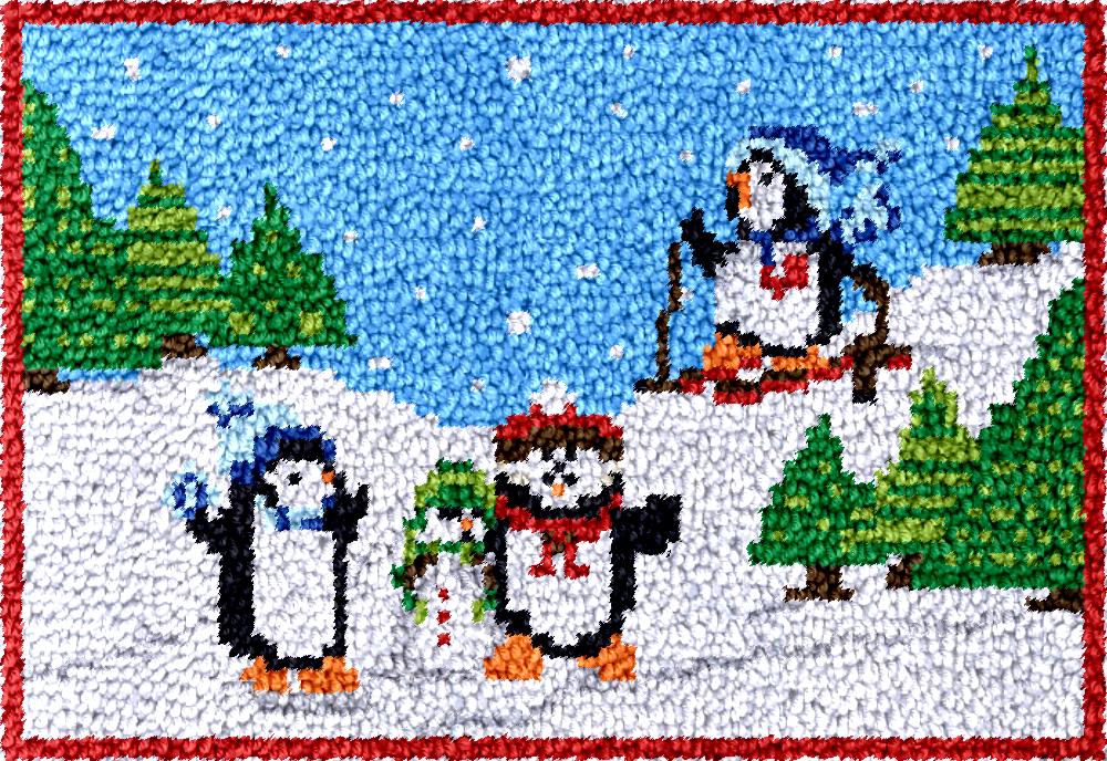 penguins Latch Hook Rug Kits w - Hobby Diy Electronics Kit 评论和价格
