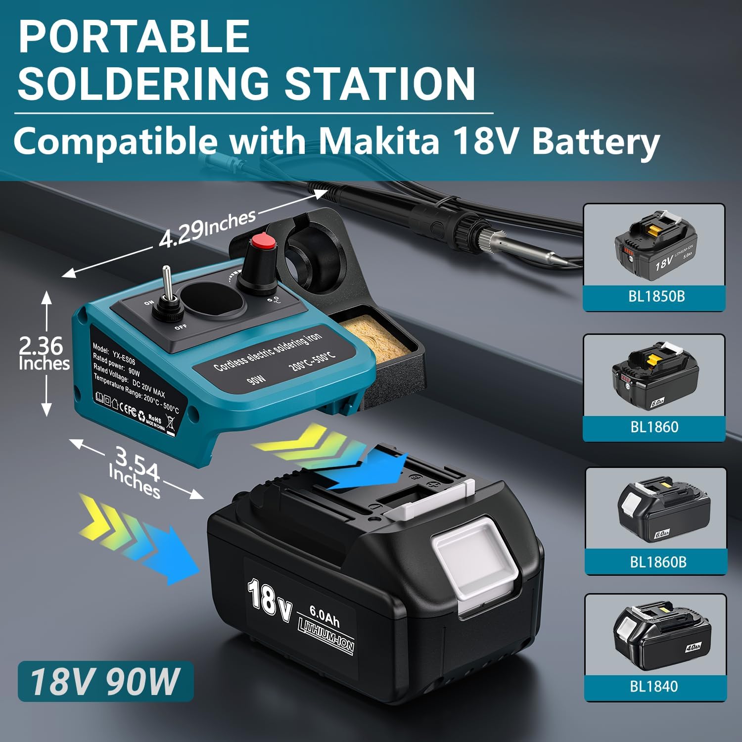90W LED Digital Cordless Solde - Diy Electronics Hobby 评论和价格