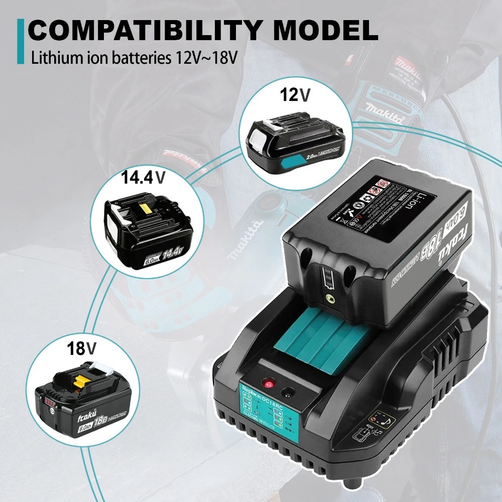 DC18RC Li-ion Battery 3A Charg - Makita Drill Hp1640 评论和价格
