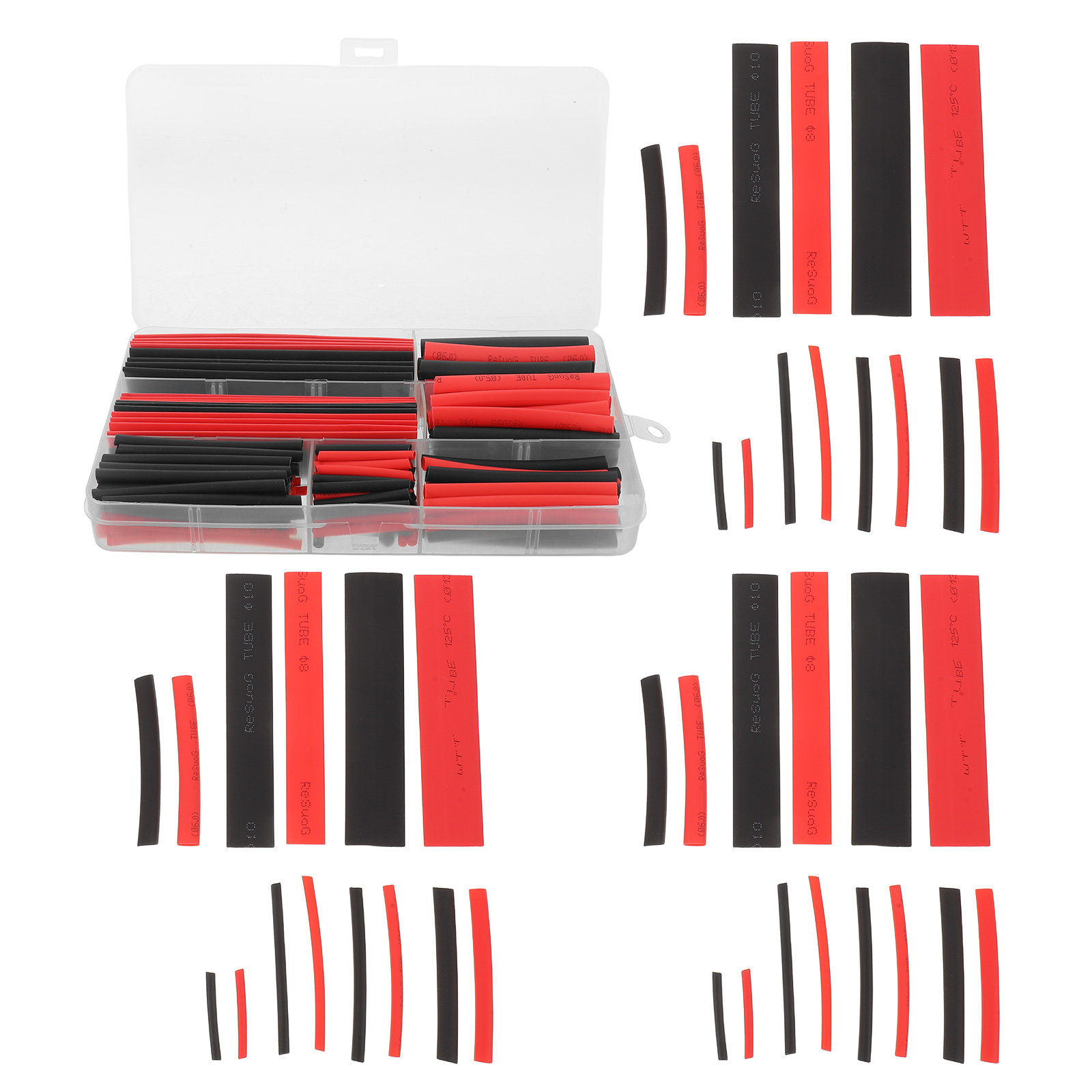 300Pcs Heat Shrink Tubing Blac - Heat Shrink Tubing 评论和价格