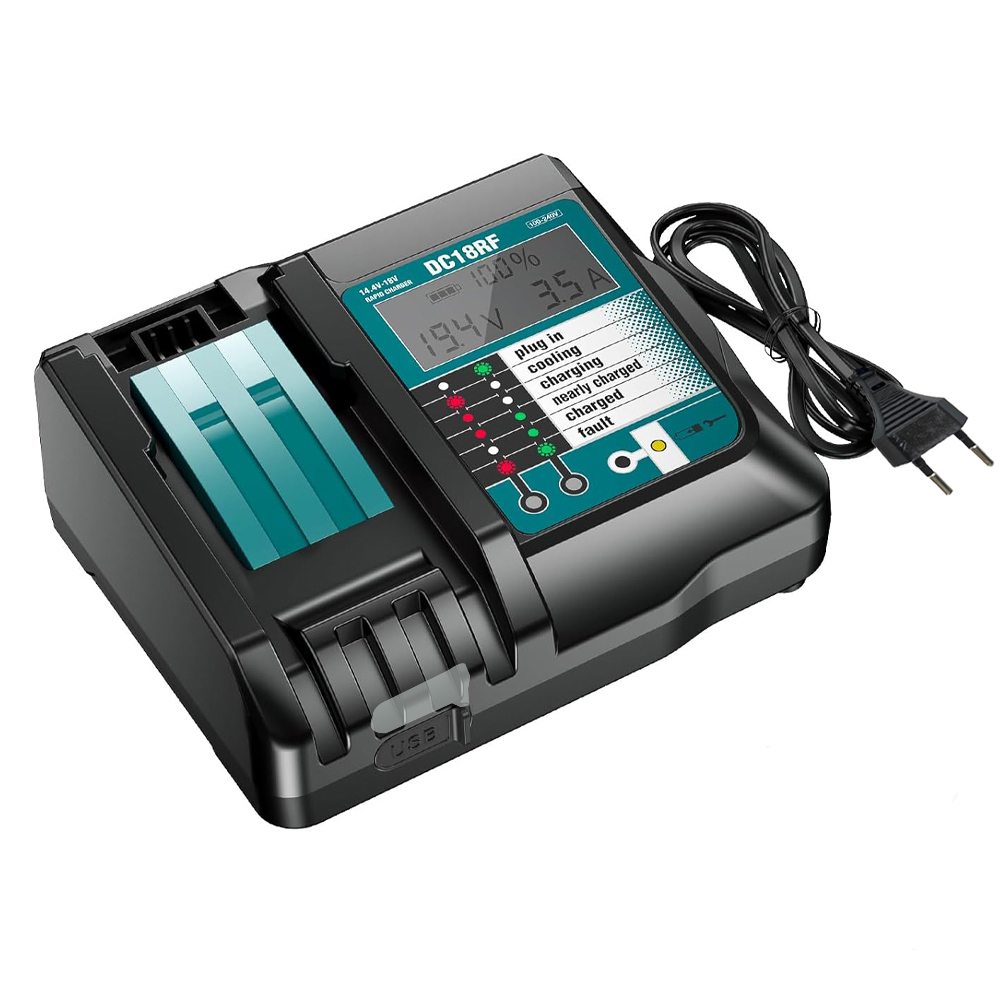 DC18RF Li-ion Super Fast Charg - Makita Drill Hp1640 评论和价格