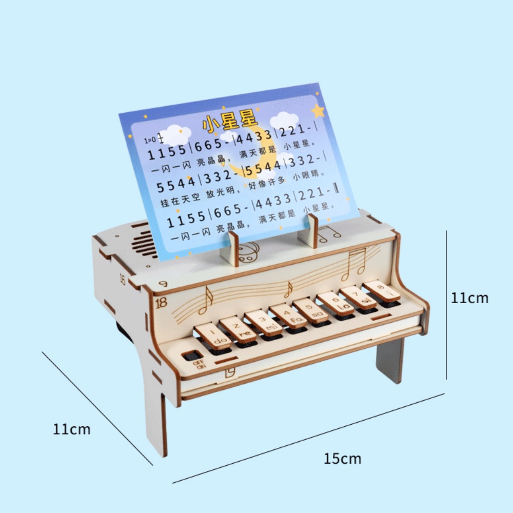 DIY Wooden Electronic Piano Mo - Diy Electronics Kids 评论和价格