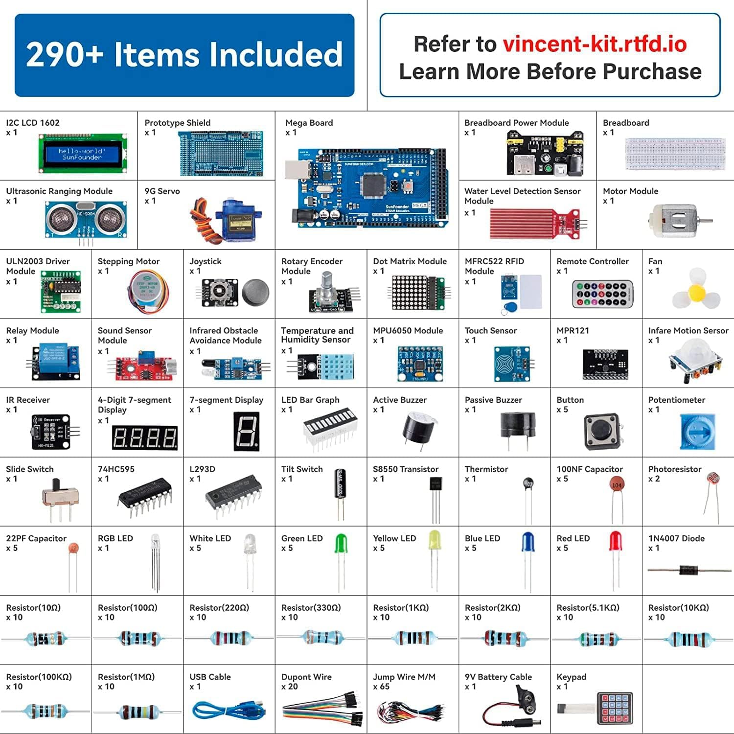 SunFounder Project The Most Co - Arduino Uno Starter Kit 评论和价格