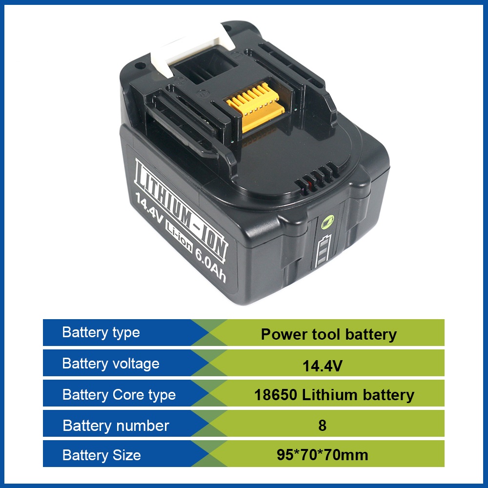 For Makita 14.4V 6.0Ah 5.0Ah L - Makita Drill Hp1640 评论和价格