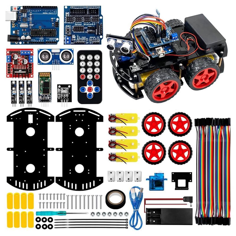 WOWFU-4WD Smart Robot Car Kit  - Arduino Uno Starter Kit 评论和价格