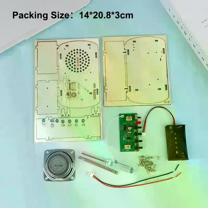 /Cna/DIY Wooden FM Radio Kit V - Diy Electronics Projects For Students 评论和价格