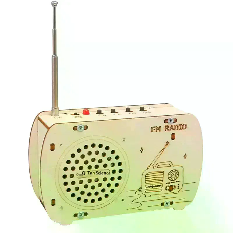 /Cna/DIY Wooden FM Radio Kit V - Diy Electronics Projects For Students 评论和价格