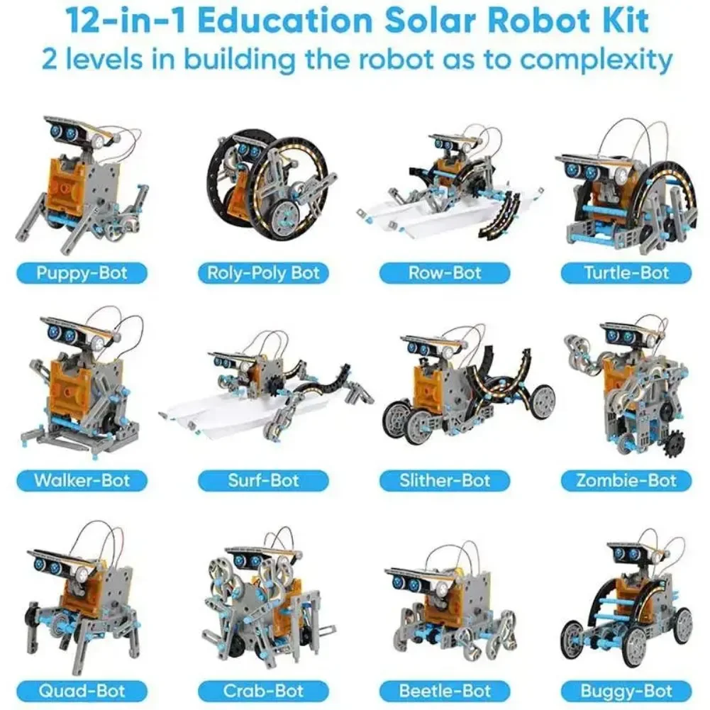 13 in 1 Solar Powered Robot Sc - Diy Electronics Kids 评论和价格